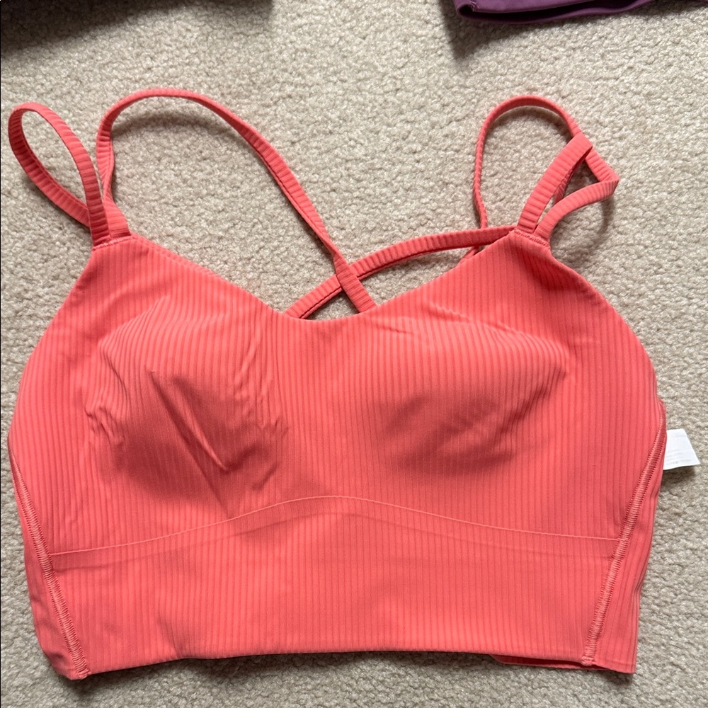 Lululemon like a cloud ribbed longline sport bra